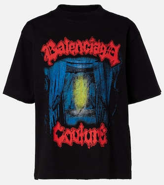 Printed cotton T-shirt | Balenciaga
