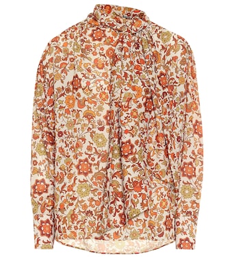 Camicia a stampa floreale in crêpe | Dodo Bar Or