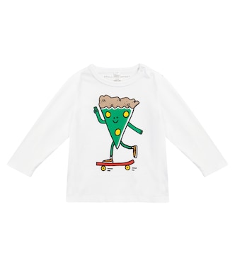 Baby - Top Pizza Skater in cotone con stampa | Stella McCartney Kids