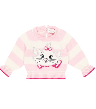 Baby - Pullover in lana e cashmere a righe | Monnalisa