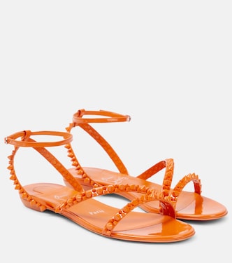 Sandali Mafaldina Spikes in vernice | Christian Louboutin