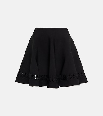Woven cutout miniskirt | Alaïa