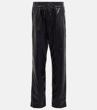 Pantalon droit Brina en cuir synthétique | Marant Etoile