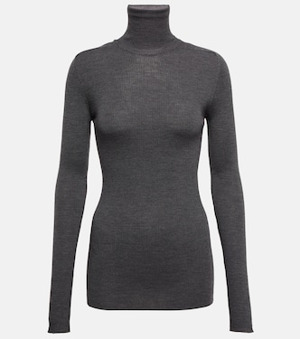 Jersey de lana de cuello alto | Wardrobe.NYC