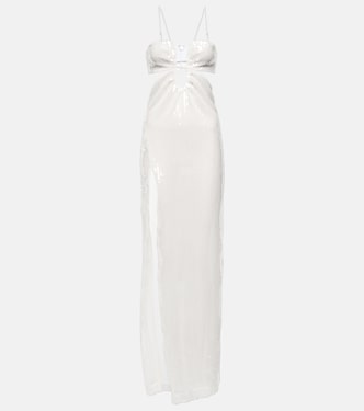 Bridal sequined tulle gown | Nensi Dojaka
