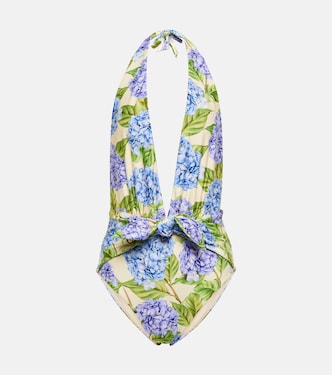 Mangostino Hortensia halterneck swimsuit | Agua by Agua Bendita