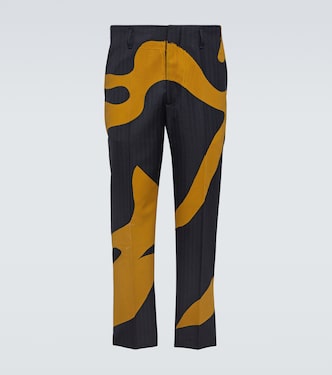 Pantalones rectos de lana | Dries Van Noten