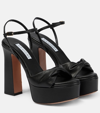 Sandalias Twist Plateau 120 de piel | Aquazzura