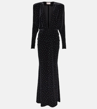 Abito lungo con cristalli | Alexandre Vauthier