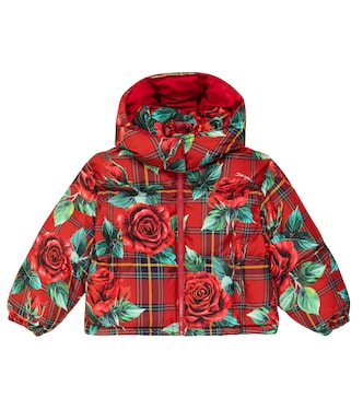 Chaqueta acolchada floral | Dolce&Gabbana Kids