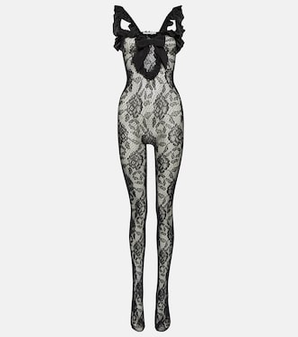 Mono de encaje floral | Alessandra Rich