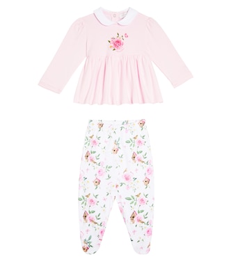 Bébé – Ensemble top et caleçon à fleurs | Monnalisa