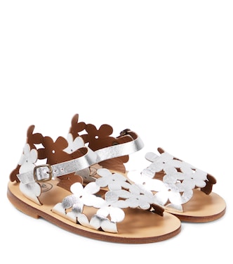 Laminato floral metallic leather sandals | PèPè