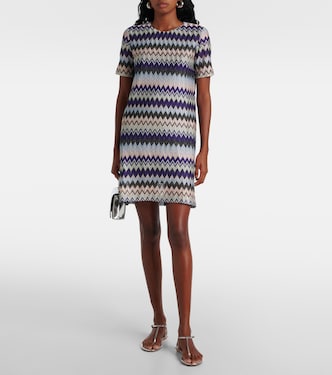 Abito corto in lamé a zig-zag | Missoni