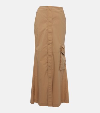 Poplin Power cotton-blend maxi skirt | Dorothee Schumacher