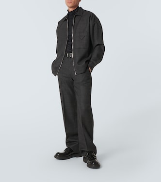 Prince of Wales virgin wool blouson | Prada