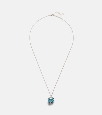 Collana in oro 14kt con topazio e diamanti | Mateo