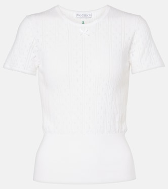 Top in cotone pointelle e cashmere | JW Anderson