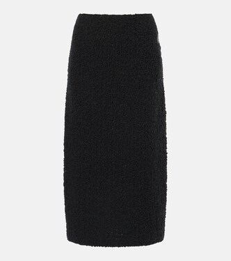 Falda midi de buclé de mezcla de lana | Moncler