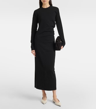 Abito midi asimmetrico in jersey | Toteme