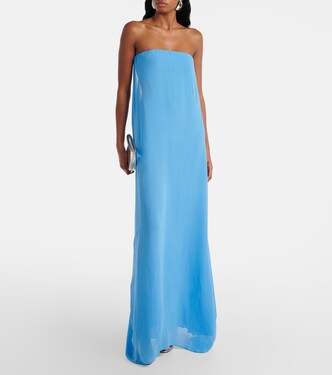 Robe bustier en soie | Christopher Esber