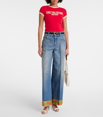 T-shirt en coton imprimé | Valentino