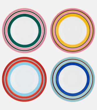 Set of 8 porcelain plates | La DoubleJ