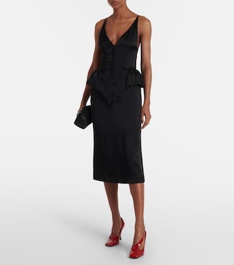 Abito midi in raso | Stella McCartney