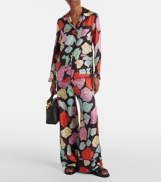 Camicia in seta con stampa floreale | Marni