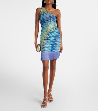 Abito corto con frange a zig-zag | Missoni