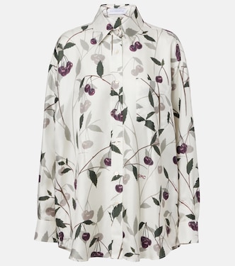 Bedrucktes Hemd aus Seiden-Twill | Stella McCartney
