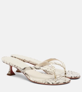 Juliette 45 leather thong sandals | Amina Muaddi
