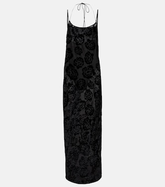 Vittoria embroidered sheer maxi dress | SIR