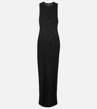 Robe longue Racer en coton mélangé | Wardrobe.NYC