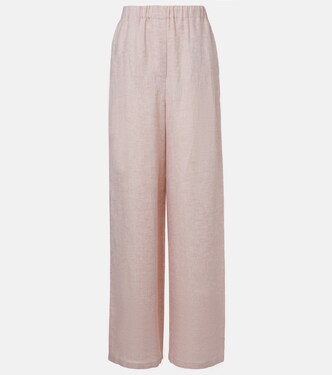 Valerio linen wide-leg pants | Loro Piana