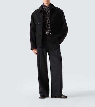 Leather slip-on shoes | Lemaire