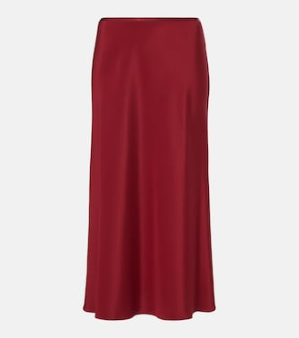 Jupe midi Borbona en soie mélangée | Max Mara