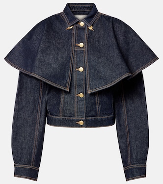 Agata caped denim jacket | Ulla Johnson