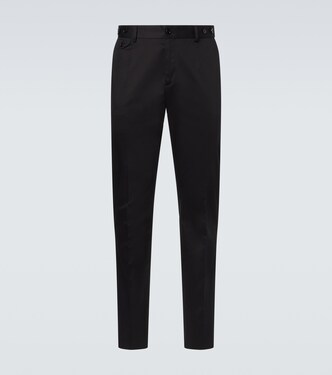 Cotton-blend slim pants | Dolce&Gabbana
