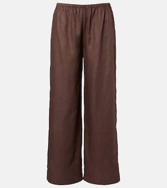 بنطلون واسع من الكتان Austin | Asceno