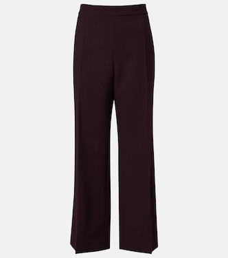 High-rise virgin wool wide-leg pants | Chloé
