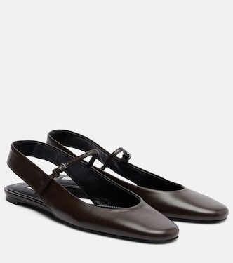 Leather Mary Jane flats | Toteme