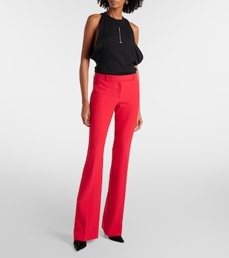 Flared-Hose aus Crêpe | McQueen