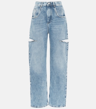 Cutout high-rise wide-leg jeans | Maison Margiela