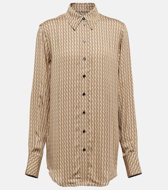 Logo silk shirt | Victoria Beckham