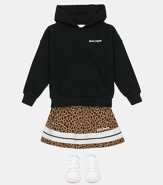 Sudadera con capucha de algodón con logo | Palm Angels Kids