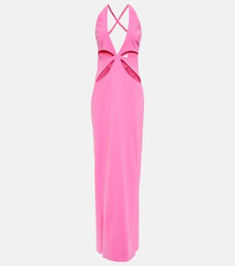 Cutout halterneck gown | Mônot