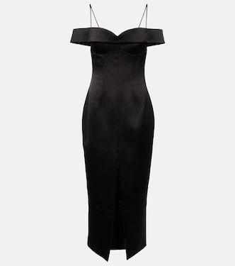 Robe midi en satin | Rasario