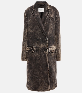 Bleached denim coat | Miu Miu
