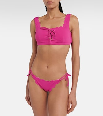 Top bikini con orlo a smerlo | Marysia